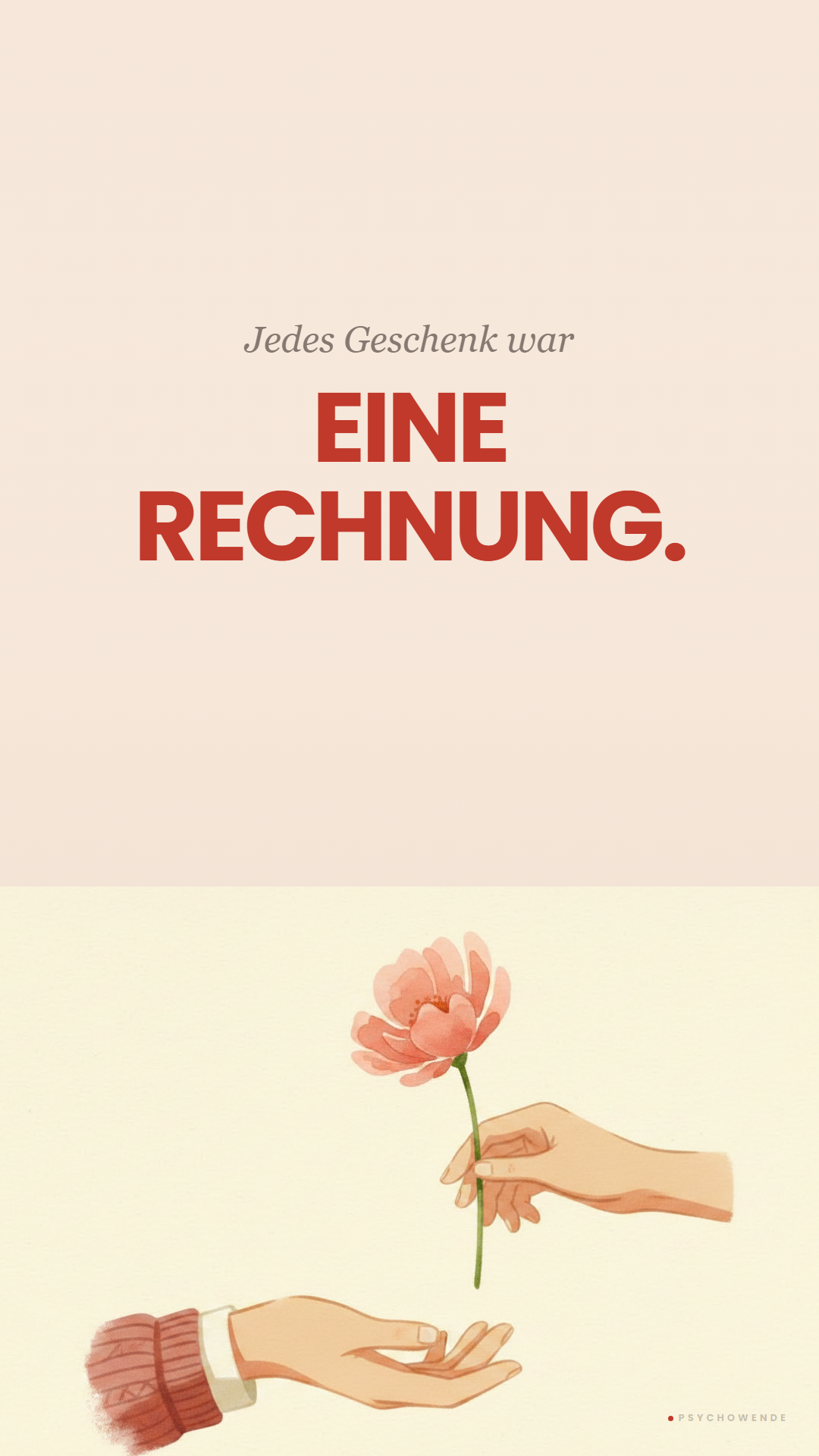 Jedes Geschenk war eine Rechnung